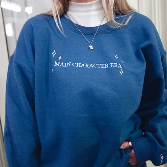 Main Character Era Embroidered Sweatshirt