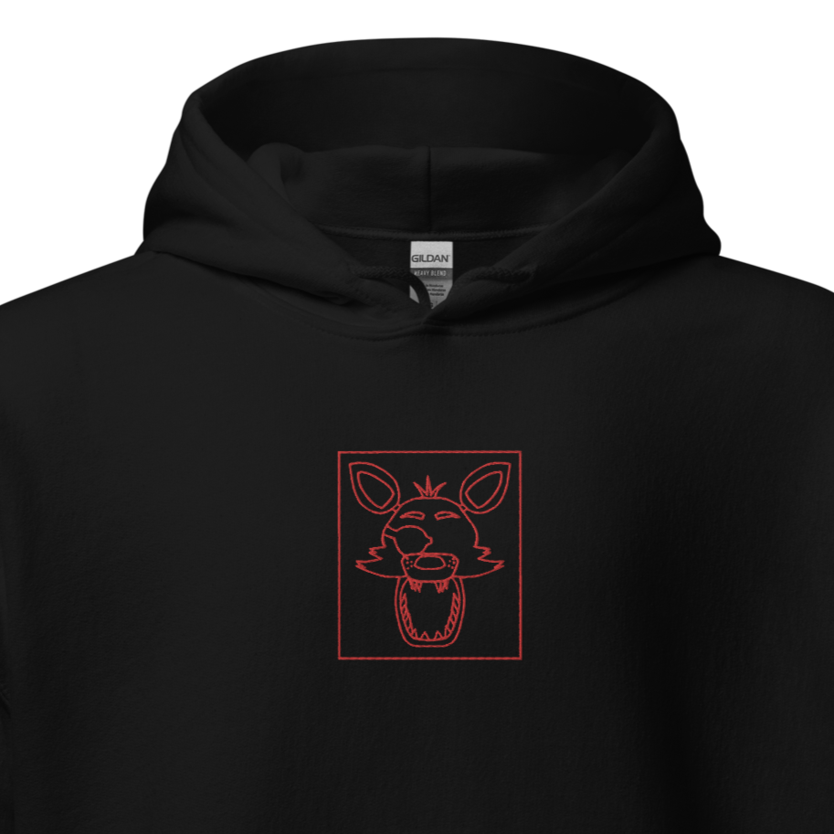 Embroidered Animatronic Fox Hoodie