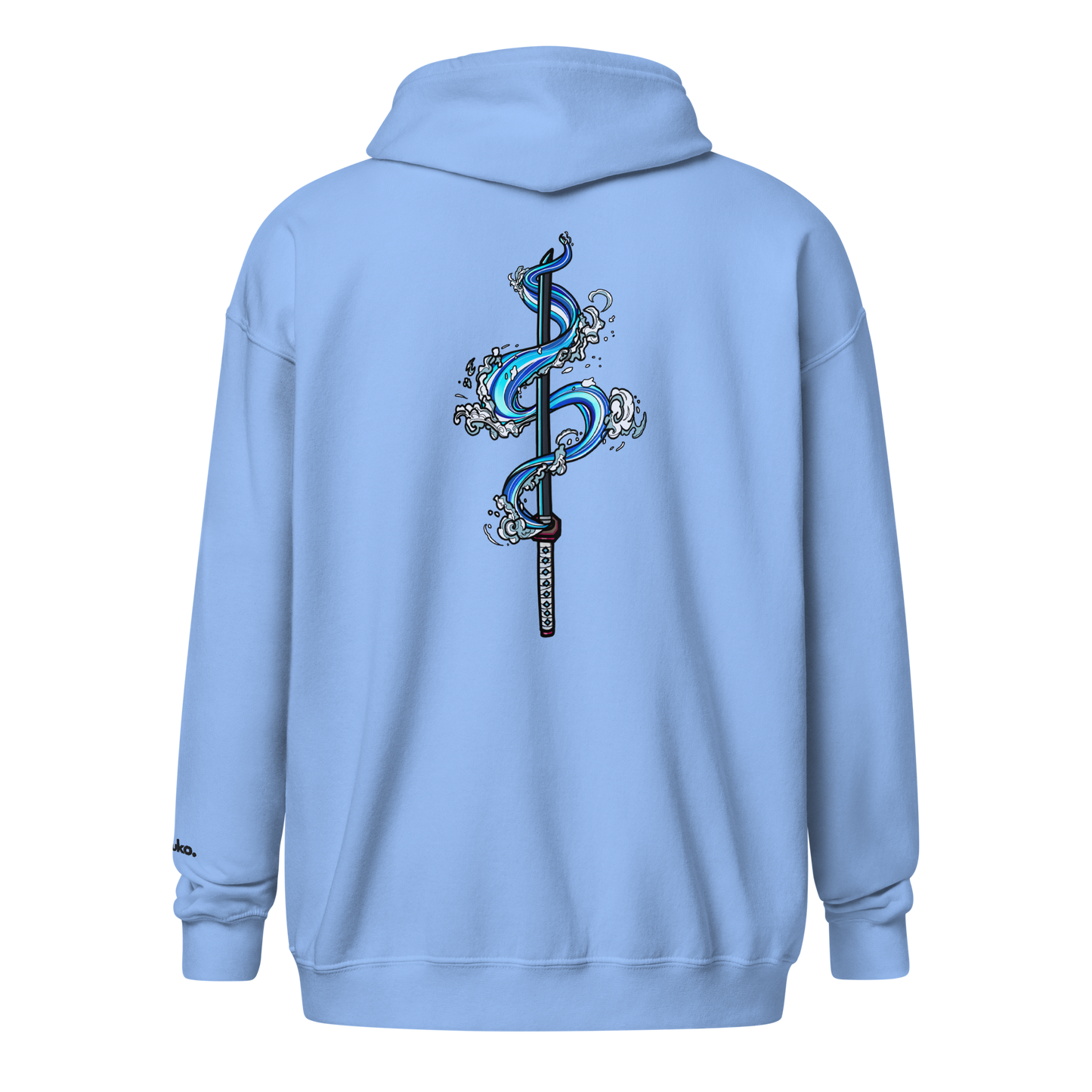 Water Katana Zip-Up Hoodie