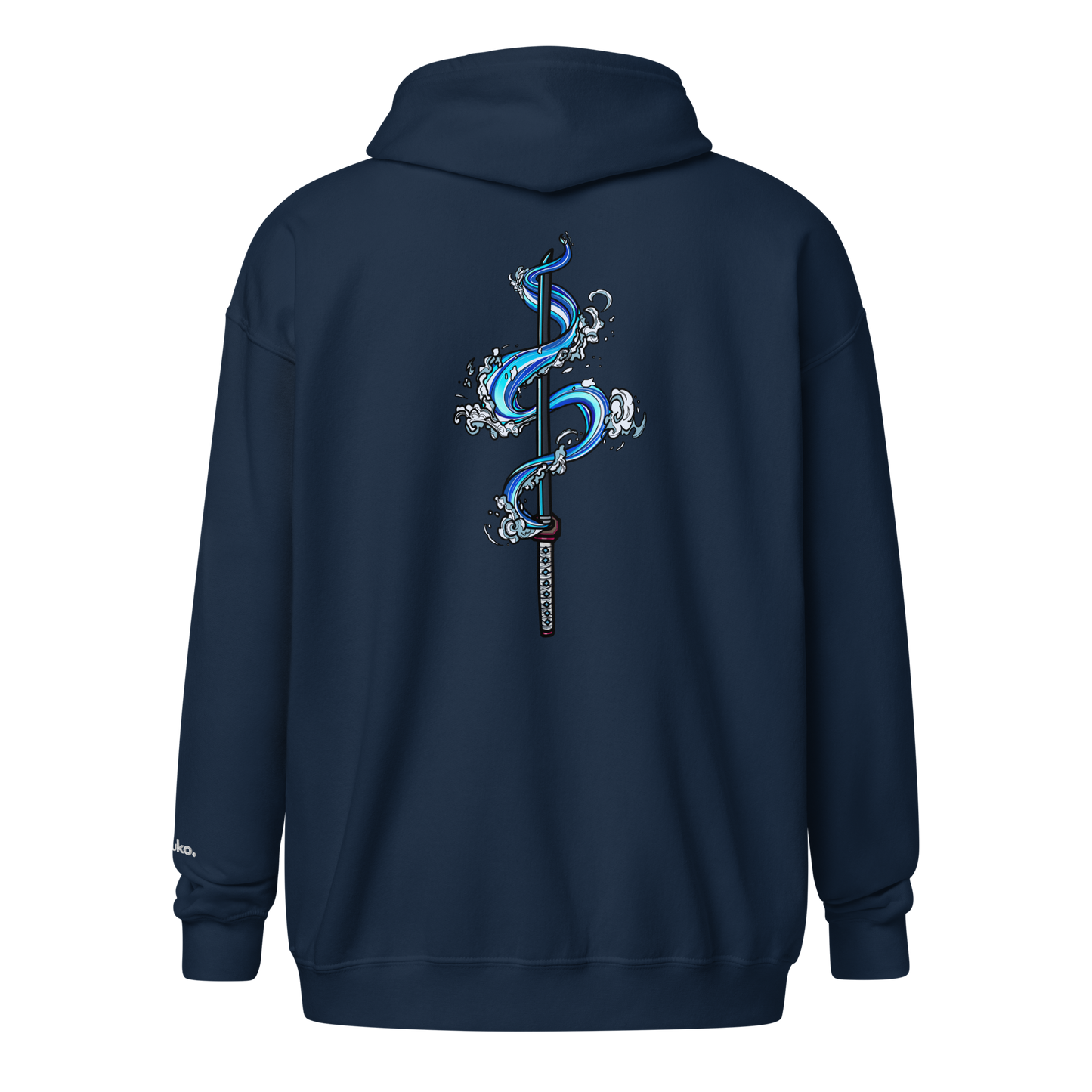 Water Katana Zip-Up Hoodie