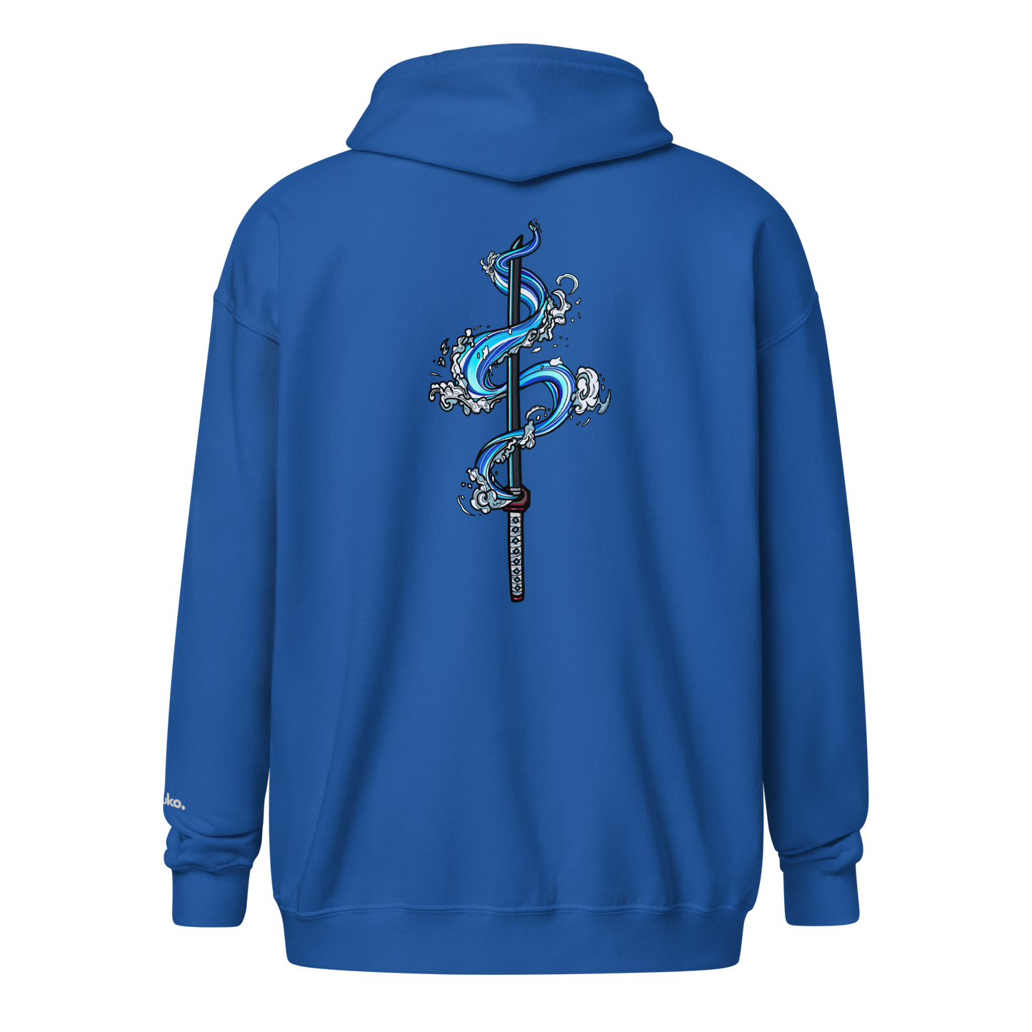 Water Katana Zip-Up Hoodie