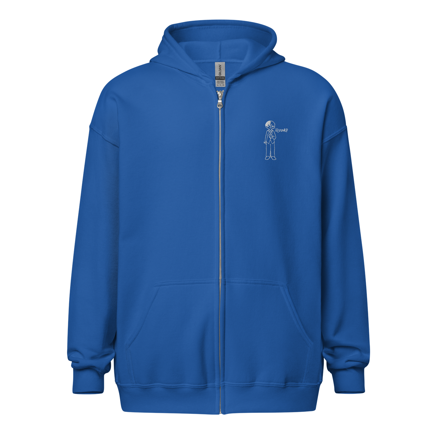 Half N Half Zip Up Hoodie