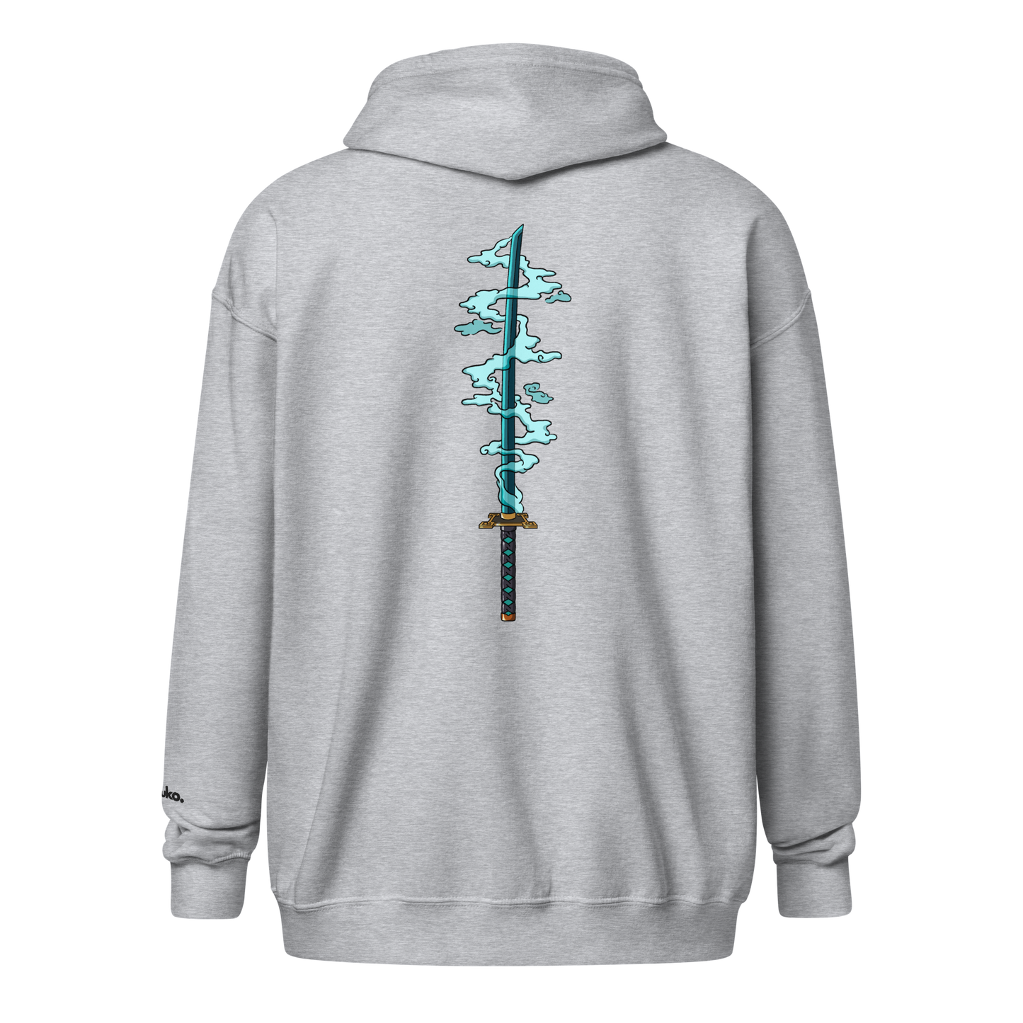 Mist Katana Zip-Up Hoodie